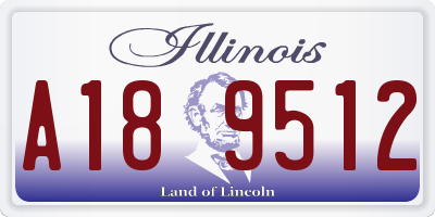 IL license plate A189512