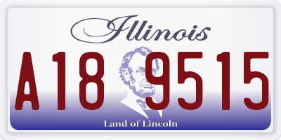 IL license plate A189515