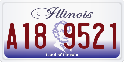 IL license plate A189521
