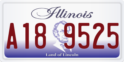 IL license plate A189525