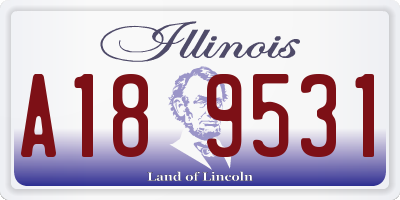 IL license plate A189531