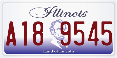 IL license plate A189545