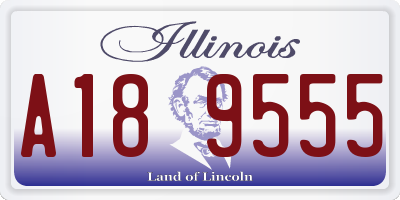 IL license plate A189555