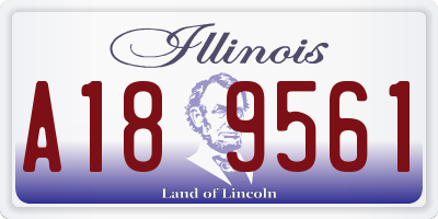 IL license plate A189561