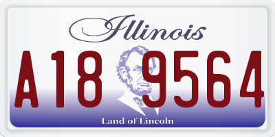 IL license plate A189564