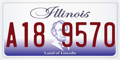 IL license plate A189570