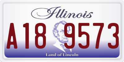 IL license plate A189573