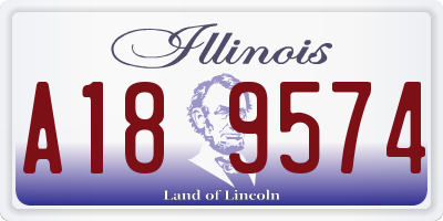 IL license plate A189574