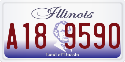 IL license plate A189590
