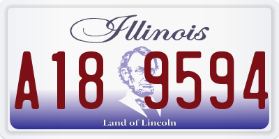 IL license plate A189594