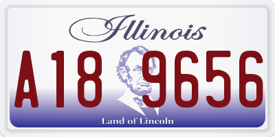 IL license plate A189656