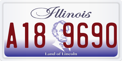 IL license plate A189690