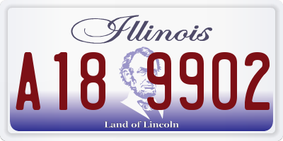 IL license plate A189902