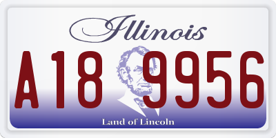 IL license plate A189956