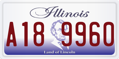 IL license plate A189960
