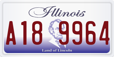 IL license plate A189964