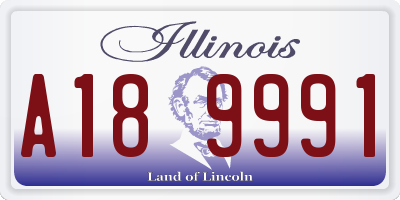 IL license plate A189991