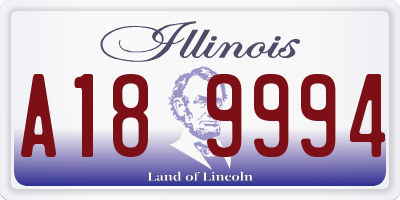 IL license plate A189994