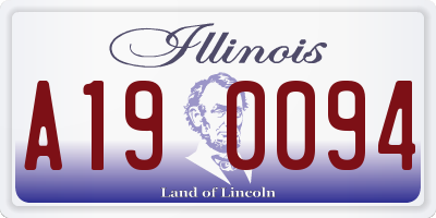 IL license plate A190094