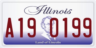 IL license plate A190199
