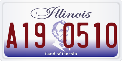 IL license plate A190510