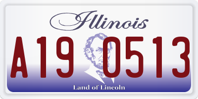 IL license plate A190513