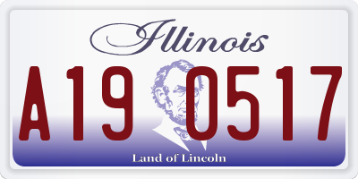 IL license plate A190517