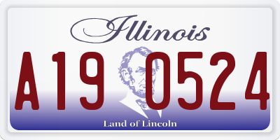 IL license plate A190524