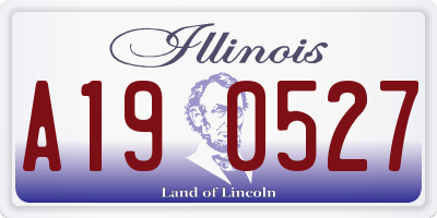 IL license plate A190527