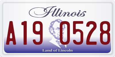 IL license plate A190528