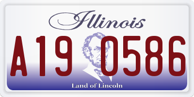 IL license plate A190586