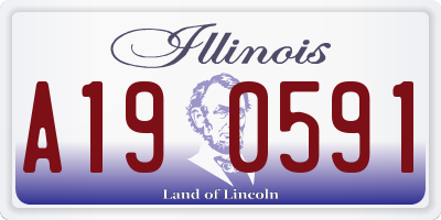 IL license plate A190591