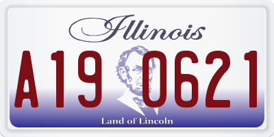 IL license plate A190621