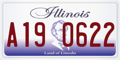 IL license plate A190622