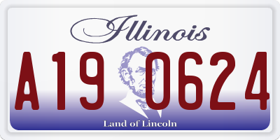 IL license plate A190624