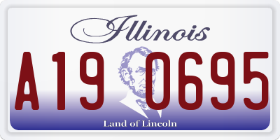 IL license plate A190695