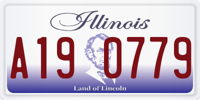 IL license plate A190779