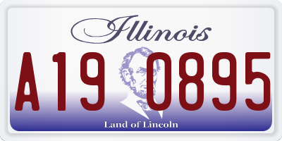 IL license plate A190895