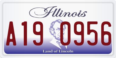 IL license plate A190956