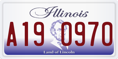 IL license plate A190970