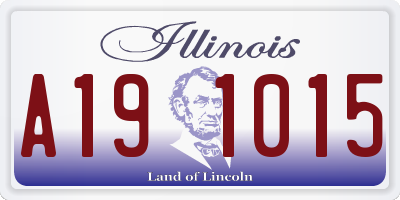 IL license plate A191015