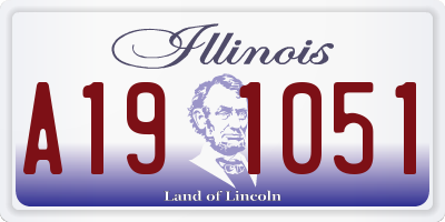 IL license plate A191051