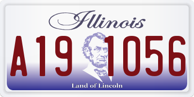 IL license plate A191056