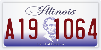 IL license plate A191064