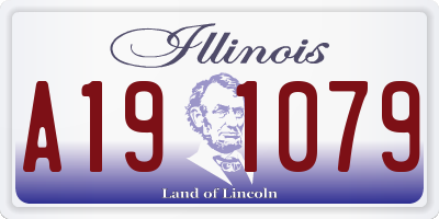 IL license plate A191079