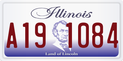 IL license plate A191084