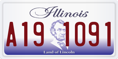 IL license plate A191091
