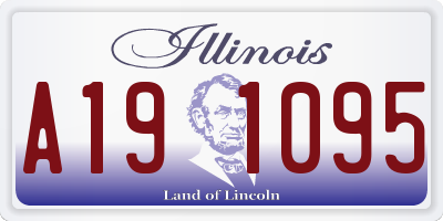 IL license plate A191095