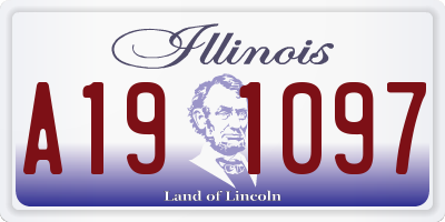 IL license plate A191097