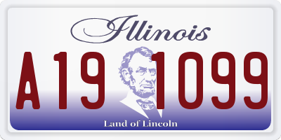 IL license plate A191099